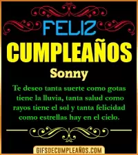 GIF Frases de Cumpleaños Sonny